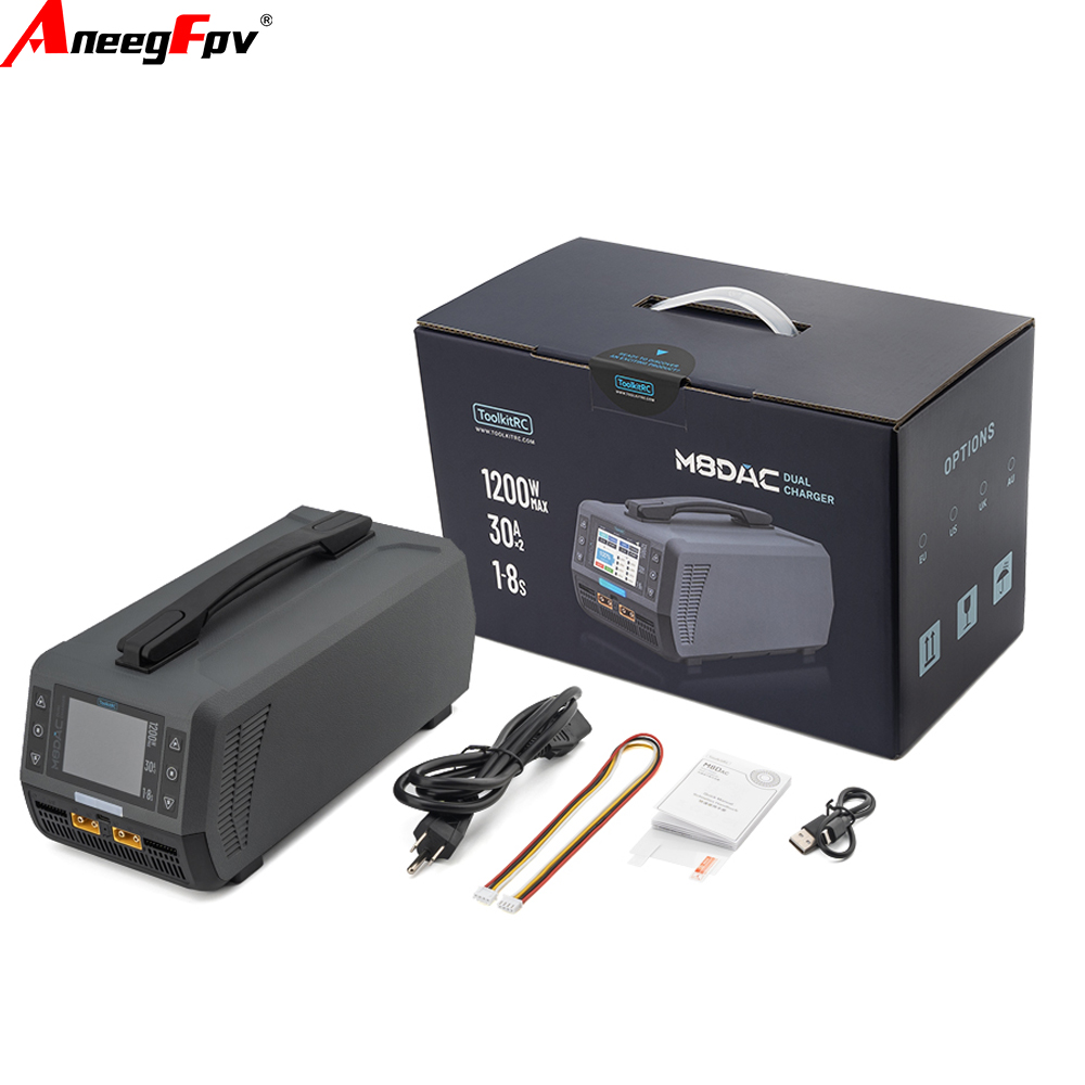 Smoke Stopper - ToolkitRC M8DAC Intelligente Lader 2-Kanaals 1-8S