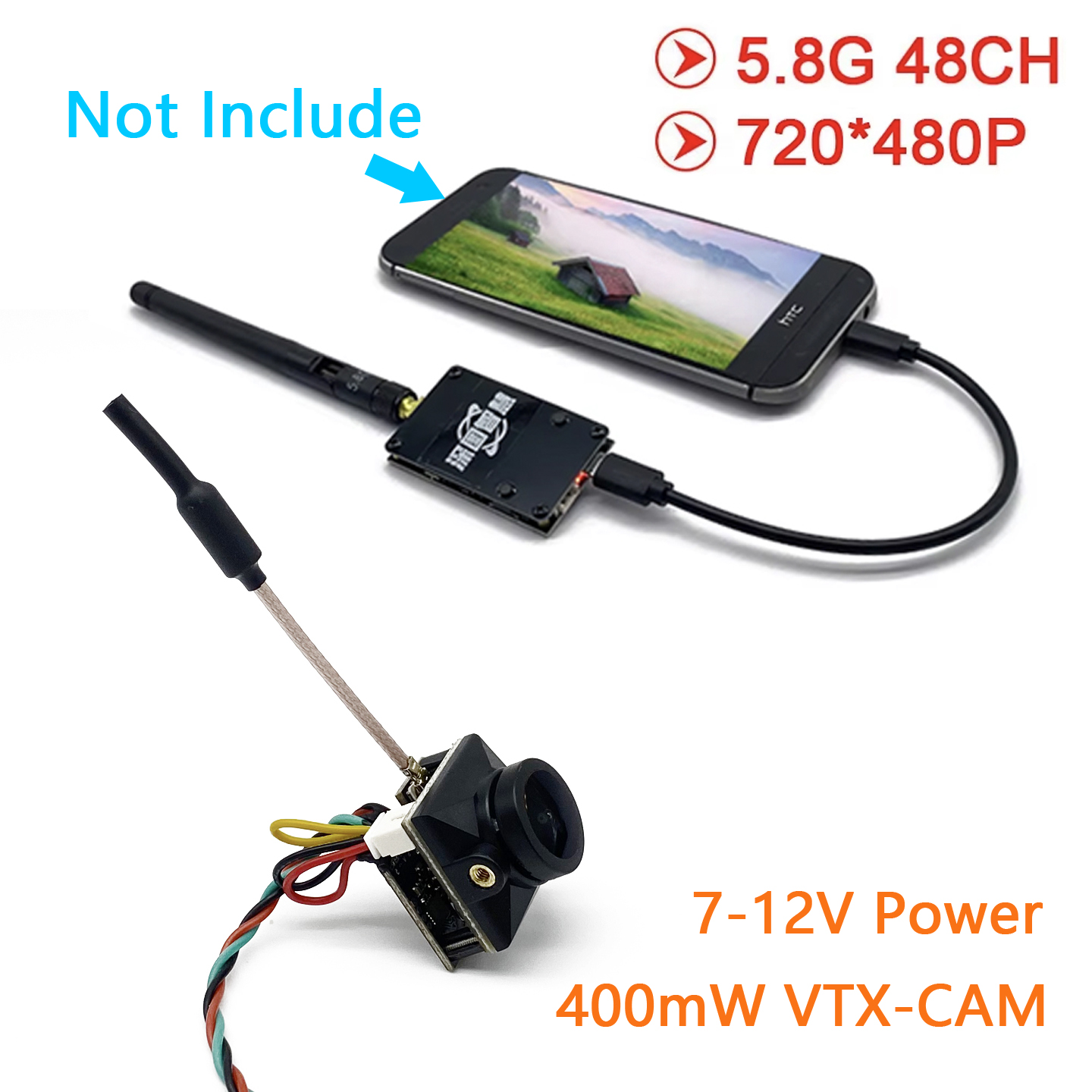 Analog Fpv Camera - SLONWAKE 5.8G Analoge UVC OTG-ontvanger voor