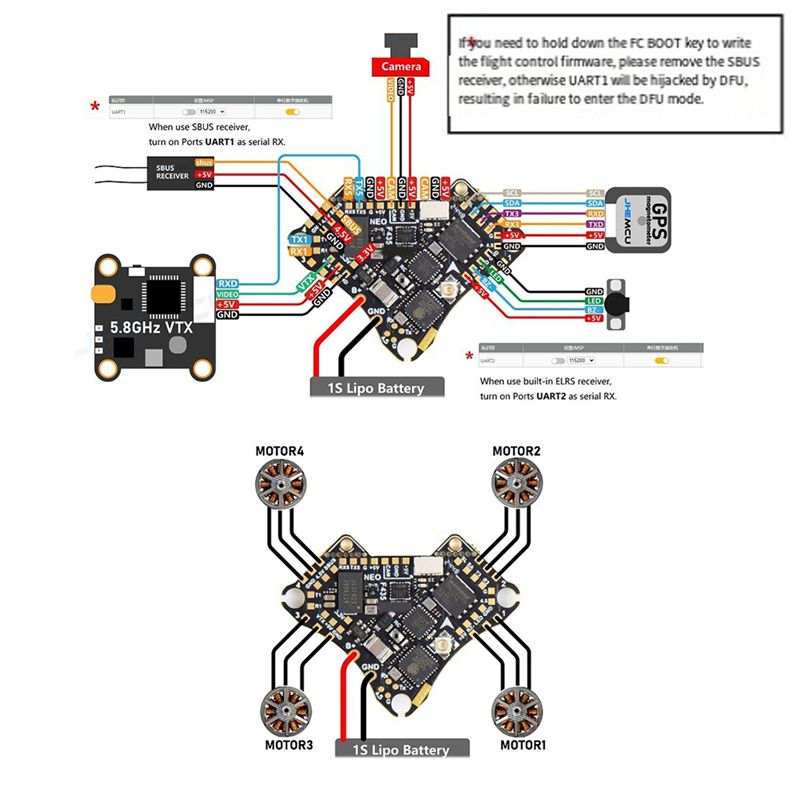 FBIL-F435 NEO 1S AIO Vluchtcon - 4 In 1 Esc recensie en prijs