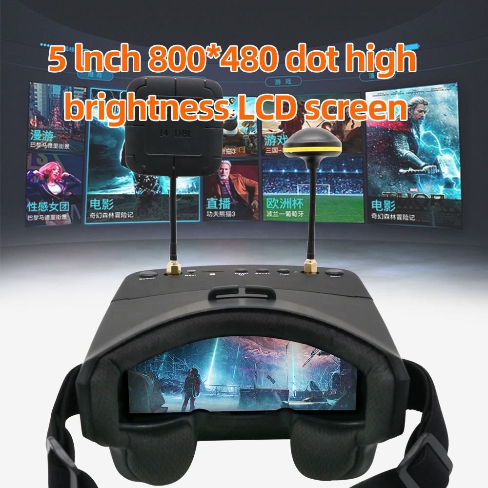 EV800D 5.8G 40CH 5 Inch 800*48 - Goggles Fpv recensie en prijs