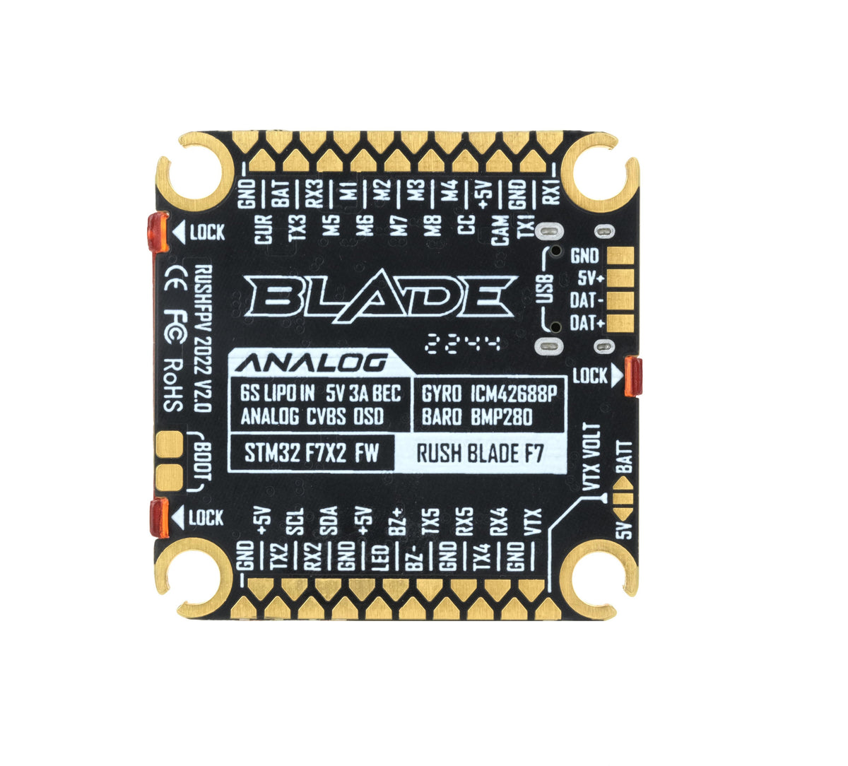 RUSH BLADE F722 V2 Analoge Fli - Flight Controller recensie en prijs
