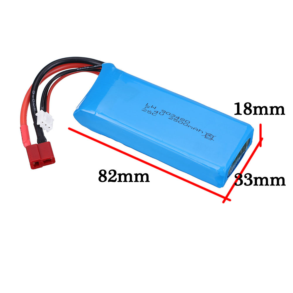 2s 7,4 V 2500 mAh Lipo-batteri - Balance Charger Rc recensie en prijs