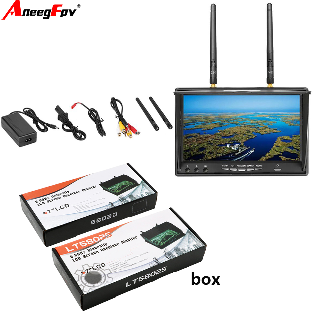 LCD5802D LCD5802S 7 inch 5.8G  - Goggles Fpv recensie en prijs