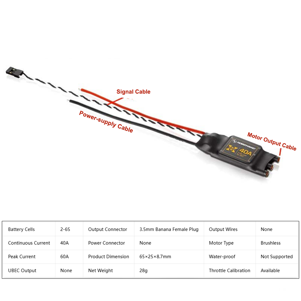 Hobbywing XRotor 40A borstello - 4 In 1 Esc recensie en prijs