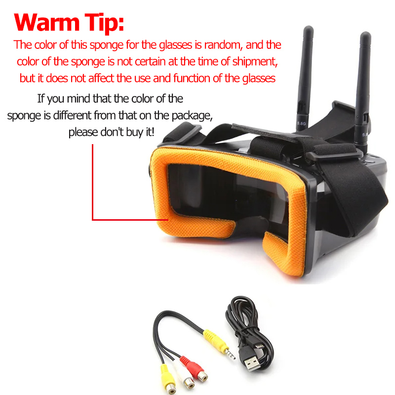 VR009 FPV-videobril 3 inch 480 - Goggles Fpv recensie en prijs